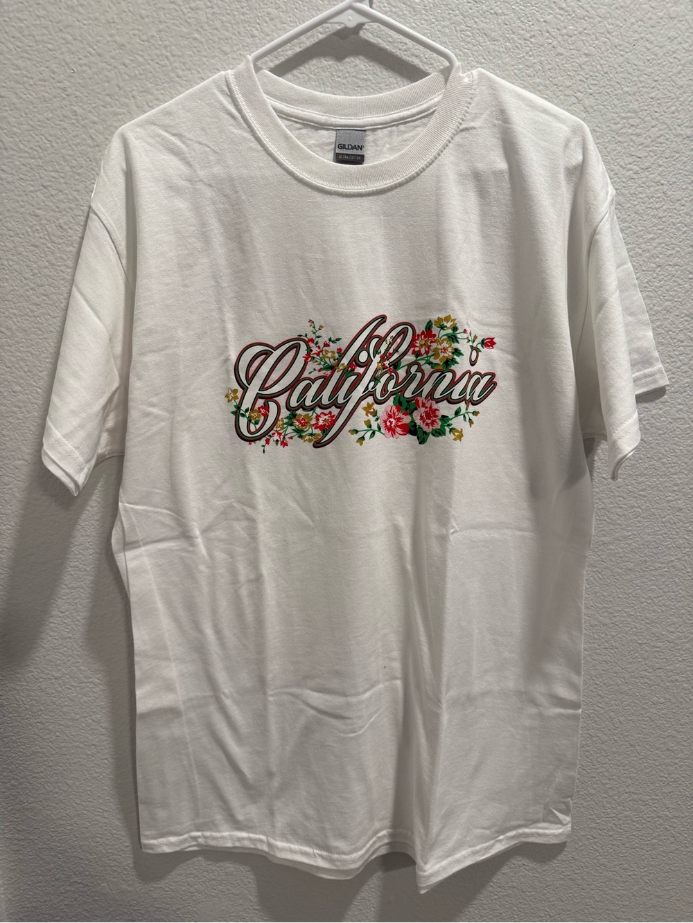Gildan White Ultra Cotton Crewneck Tee
